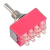 1pc 12-pins mini-tuimelschakelaar 4PDT 2 POSITIE AAN-ON 2A250V / 5A125VAC MTS-402 B00021 BARD