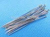 Wholesale-1000pcs 50mm 2 inch (2") Silver tone/White K Flat Head Headpins Charm Findings,Jewelry Making,DIY Components,Nickel free