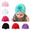 Bébé Chapeaux Bohême Fleur Caps Filles Noeud Inde Turban Enfants Mode Tête Wraps Toddler Hiver Bonnet De Noël Chapeaux Photographie Props B2712