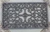 Cast Iron Doormat Scroll Door Mat Home Decoration Rectangular Metal Brown Antique Garden Farmhourse Doorway Theshold Ornament