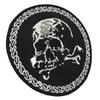 Skull Bones Crossbones Stickerei Patch Motorrad Biker Club MC Vorderseite Jacke Applique Eisen annähen Abzeichen 3,5 Zoll Kostenloser Versand