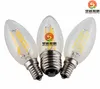 Dim LED Filament Mum Ampul 2 W 4 W 6 W E14 E12 LED Ampuller Işık Yüksek Parlak Clear Cam C35 LED Lamba