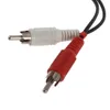 Nützliches, abgeschirmtes 3,5-mm-F-1/8-Stereo-Miniklinkenstecker auf 2 RCA-2RCA-Stecker, M-Stereo-Audio-Y-Adapter-AV-Kabel