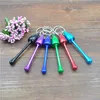 Sleutelhanger Mushroom Tabak Pijp Metalen Mini Roken Accessoires Sleutelhangers Sleutelhanger Grinder Stash Jar Groothandel