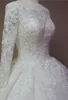 Koronka Ivory Aplikacja Prawdziwe zdjęcia Suknia Balowa Suknia Ślubna Długa sukienka panna młoda