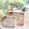 Haute qualité papillon fleur bonbons boîtes faveurs de mariage Portable boîte-cadeau fête faveur décoration LZ0095