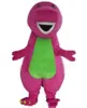 2017 Barney Dinosaurier Maskottchen Kostüme Halloween Cartoon Erwachsene Größe Kostüm318S