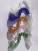 Colorful 14.5mm bong bowl male percolator glass bong bowl 14mm Glass screen bowl downstem for bongs