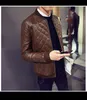 Wholesale-M - 3XL جديد الرجال سترة جلدية Menleather jaqueta couro masculino منفذها bikerleather الستر للرجال الجلد سترات معطف