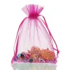 Venta al por mayor-7x9 cm Multi colores Organza Bolsa de joyería Bolsas con cordón Bolsa de organza Regalo de boda Bolsa de dulces 2.8 * 3.5 pulgadas Paquete de 100 piezas