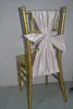 2016 Custom Made Satin Pearls Chair Covers Romantic Beautiful Chair Sashes Cheap Wedding Chair Decorations 014