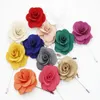 Pins Brooches Lapel Flower Mens Womens Camellia Handmade Boutonniere Stick Brooch Pin Jewelry Dress Accessories Breastpin DIY Fibula Fibule