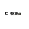 Autocollant noir d'insigne d'emblème de coffre de lettres de nombre de C63s pour Mercedes Benz C63 S AMG