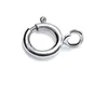 10pcs/lot 925 Sterling Silver Round Clasp For DIY Craft Fashion Jewelry Gift 5mm W225