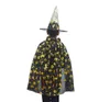 2016 crianças do Dia das Bruxas capas bruxa bruxa capa Mosaico mantos dourados Masquerade trajes crianças encobrir bruxa manto + chapéu dois conjuntos
