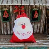 Sacos de presente de Natal Grande Saco de Papai Noel enfeites adereços Santa estilo boneco de neve decorações de Natal presente dos doces Sack Bags