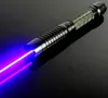 Professionele nieuwste Super Krachtige Militaire Hoge Power Blue Laser Pointers 500000m 450nm LED Licht Zaklamp Wicked Lazer Torch + 5 Caps