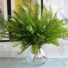 YENI GERÇEK TOUCH Mimosa Pudica Yaprak 44 cm / 17.32 "Uzunluk 15 Adet / grup Yapay Yeşillik Duyarlı Bitki Düğün Centerpieces için