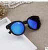 Brand Designer Children Round Kid Girls Sunglasses Anti-UV Reflective Mirror Candy Color Fashion Sun Glasses Oculos