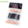 Nail Brushes Wholesale- KANBUDER FeatheringWomen 10PCS Sponge Art Glitter Powder Brush Siick Multi-functional Eye Shadow Nails Manicure AP20