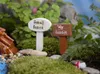 새로운 도착 수지 공예 표지판 사인 보드 미니어처 요정 정원 그놈 이끼 테라리움 장식 분재 인형 마이크로 풍경 XB1