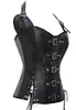 New fashion halter leather corset Black cool girl sexy bodysuit ohyeah sexy club wear for women leather clothing