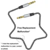 Car Audio AUX Extention Câble en nylon tressé 3ft 1M filaire stéréo auxiliaire principal masculin de Jack pour Andrio Téléphone mobile Président