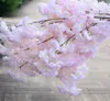 Cherry Blossom Branch Fake Sakura Flower Stem more flower heads 4 Colors for Wedding Centerpieces Party Artificial Decorative Flowers