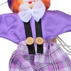 4 szt./Zestaw 25 cm Klasyczne zabawne drewniane drewniane klaun pull smyt marionetka vintage stawowa aktywność lalka