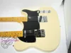 Custom Shop Cream Double Neck Electric Guitar Maple Fingerboard Gratis frakt