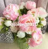 45 cm / 17.72 "Legnth Peonia Bukiet ślubny Wedding Party Stół Centerpiece Home Decoration 7 sztuk Jedwabiu Sztuczne Kwiat Głowy / Układ Busha