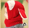 Christmas Prezent Kapelusze Dziecko Pomniczki Przędza Ciepłe Kapelusz Girls Boys Beanie Zimowe Maluch Dzieciaki Chłopiec Dziewczyna Ciepła Crochet Cap Szalik Szaliki