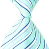 8 Stile Neue klassische gestreifte Herren-Krawatten in Lila, Jacquard-gewebt, 100 % Seide, Blau und Weiß, Herren-Krawatte, formelle Business-Krawatte F230S