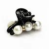 12 sztuk / partia Kobiety Pazury Pearl Klipy Czarne Krawę Włoski Małe Duże Włosy Ozdoby Fashion Headdress Rhinestone Horsetail Barrettes Akcesoria