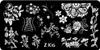 2016 vendita 12 disegni aerografo nail stencil nail stamping piastre stampa farfalla design nail art stamping konad strumenti per unghie s5538840