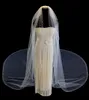 Véus De Noiva De Marfim Com Cristal Sé Catedral Mariaque Voilettes Nupcial De Noiva de Casamento Véus de Noiva de Tule de Casamento de Bling de Tule