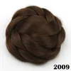 Toptan sentetik saç çörek saç parçacığı coque cabelo donut saç parçaları saç scrunchies renk 10115837554