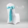 Beaux accessoires de mariage avec nœud en Satin pour chaises, Lot de 22 couleurs, housses de chaise, ceintures, décorations de mariage en deux tailles 8356987