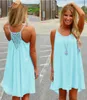 Vrouwen strand jurk fluorescentie zomerjurk chiffon vrouwelijke vrouwen jurk zomer stijl vestido plus size vrouwen kleding