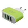 Caricatore da muro US EU Plug 3 porte USB 5V 3.1A LED Adattatore di alimentazione da viaggio Caricabatterie UE Caricabatteria per telefono cellulare
