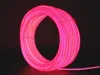 Hot Sale 5mm Size With Glowing Light 30M Length EL Light Wire In Pink Color With 220v Inverter +Plug