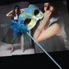 2016 Nowe Maski Party On Stick Flower Poza Pół Twarz Wenecka Masquerade Maska Na Kiju Nowość Prezent Mix Kolor Darmowa Wysyłka