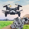 2017 DH-800ウォッチコントロールWIFI FPV RC Selfie Drone 2.4GHz折り畳み式ポケットミニRCドローンポータブルRC Quadcoptter 0.3MPカメラ