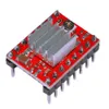 Verde / Vermelho A4988 Stepper Motor Driver Módulo para 3D Impressora Reprap w / dissipador de Calor B00174 BARD