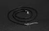 Black Wax Leather Snake Ketting 45cm 60cm Cord String Rope Wire Extender Chain met Karabijn DIY Mode-sieraden component in Bulk
