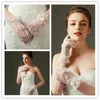New Arrival bridal gloves lace Wedding Gloves Wrist Length Full Finger short Bride Gloves Wedding Accessories wed452