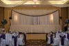 DHL 웨딩 커튼 백 드롭 웨딩 스테이지 장식 배경 웨딩 소품 새틴 드레이프 벽 취재 CHIFFON WHITE WEDDING BACKDROP