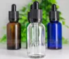 30ml Colorful Glass Dropper Bottles with ChildProof Tamper Lids and Drop Tip for 30ml Oil Eliquid