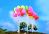 50pcs expédition gratuite mini ballon de fées de fées de jardin décoratifs résine artificielle miniatures accessoires pour la décoration de jardin de fées