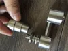 Универсальный Domeless Titanium ногтей 4 в 1 14.5 мм 18.8 мм двойной функции GR2 воск масло кальян водопровод Бонг зола Dab буровые установки